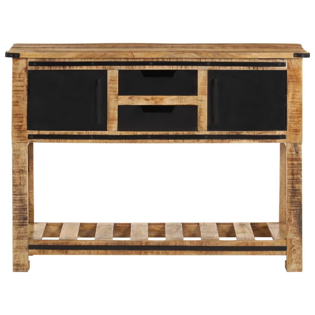 Tavolo Consolle 100x35x75 cm in Legno Massello di Mango - homemem39