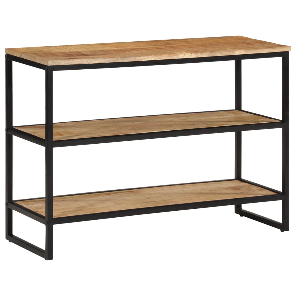 Tavolo Consolle 100x35x70 cm in Legno Massello di Mango Grezzo