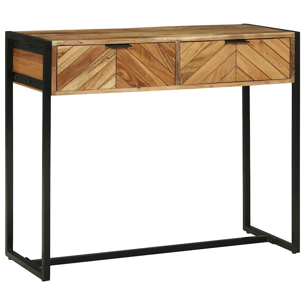 Tavolo consolle Marrone 90 x 35 x 75 cm legno massello di mango