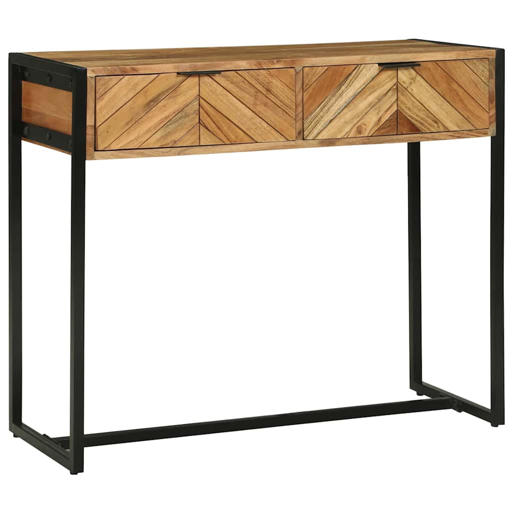 Tavolo consolle Marrone 90 x 35 x 75 cm legno massello di mango