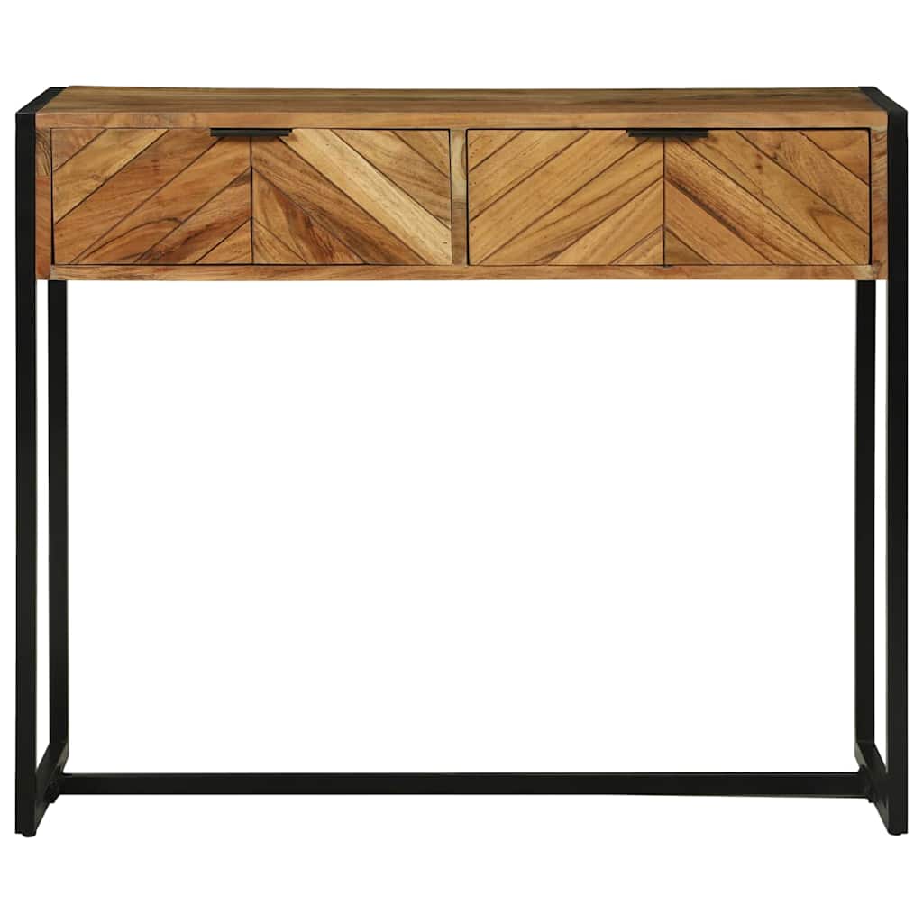 Tavolo consolle Marrone 90 x 35 x 75 cm legno massello di mango