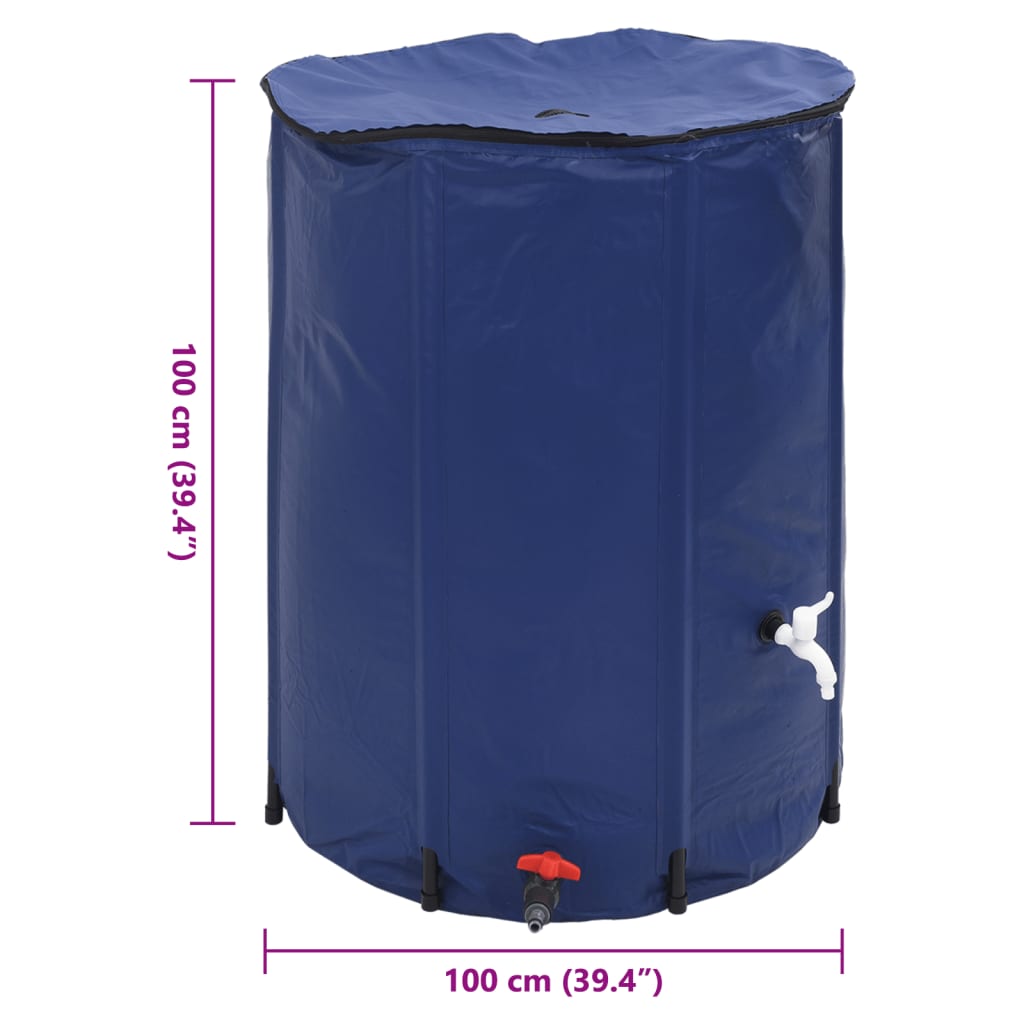 Serbatoio Acqua con Rubinetto Pieghevole 750 L in PVC | homemem39