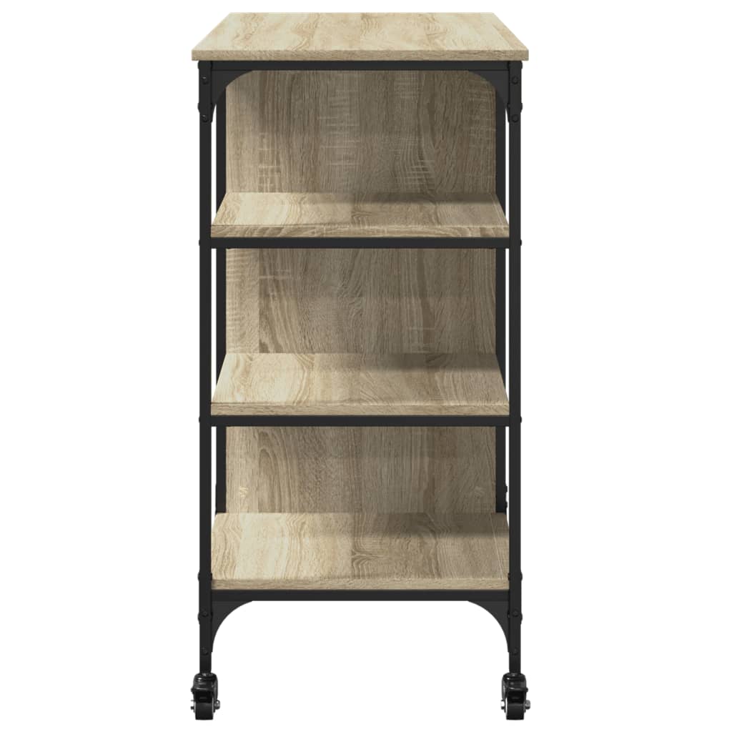 Carrello Cucina Rovere Sonoma 100x48x89,5 cm Legno Multistrato - homemem39
