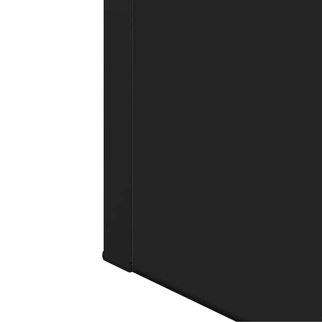 Mobile da Bagno con Specchio Nero 60x16x60 cm Legno Multistrato | homemem39