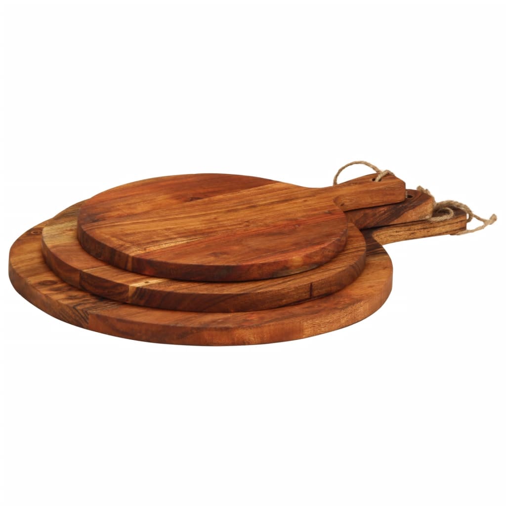 Tagliere 3pz in Legno Massello di Acacia - homemem39