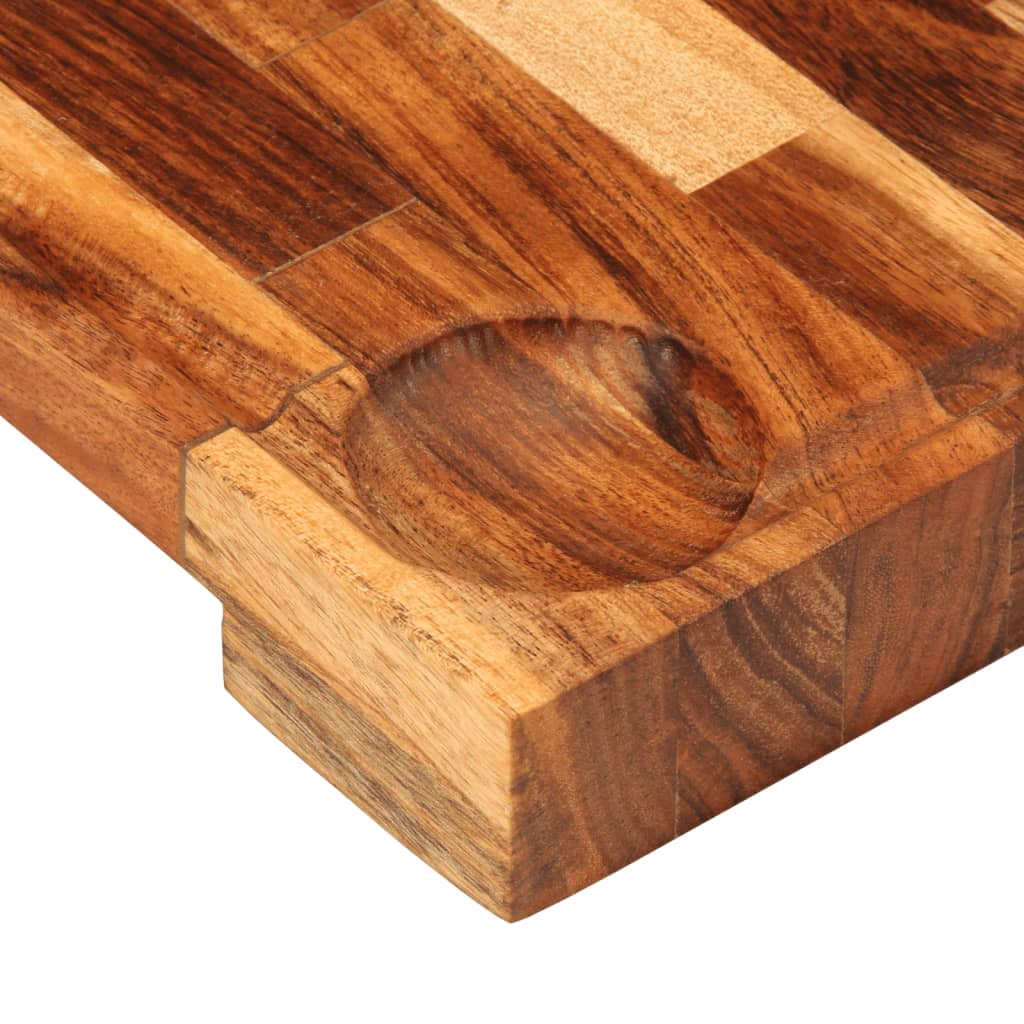 Tagliere 30x21x4 cm in Legno Massello di Acacia - homemem39