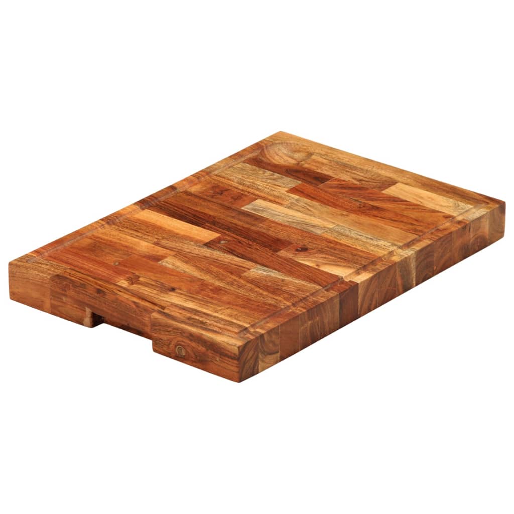 Tagliere 42x30x4 cm in Legno Massello di Acacia - homemem39