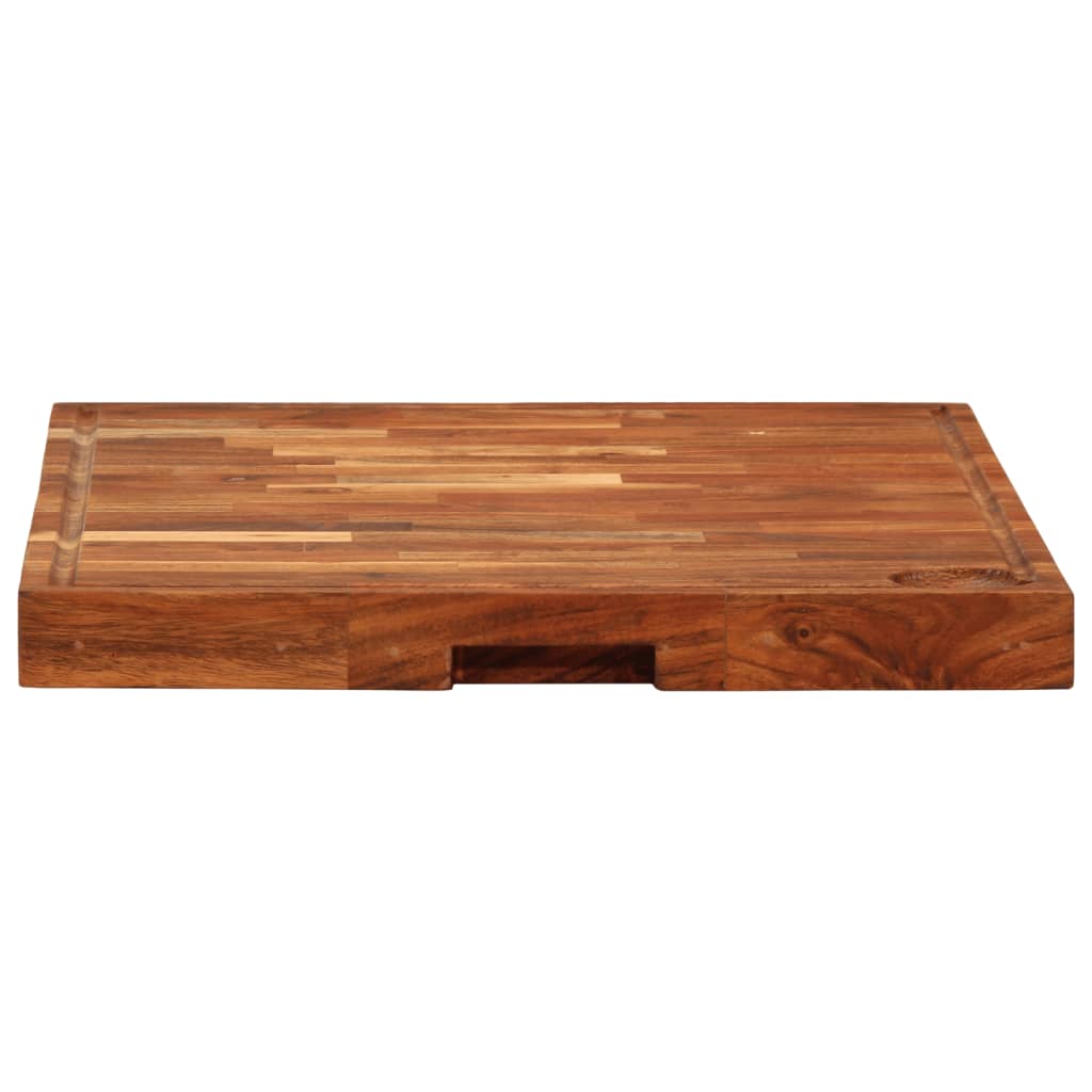 Tagliere 42x30x4 cm in Legno Massello di Acacia - homemem39