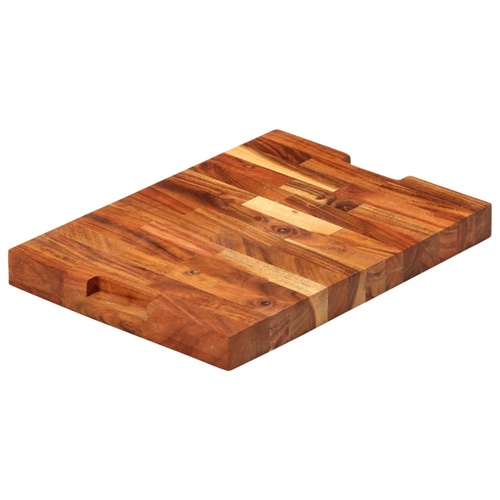 Tagliere 42x30x4 cm in Legno Massello di Acacia - homemem39
