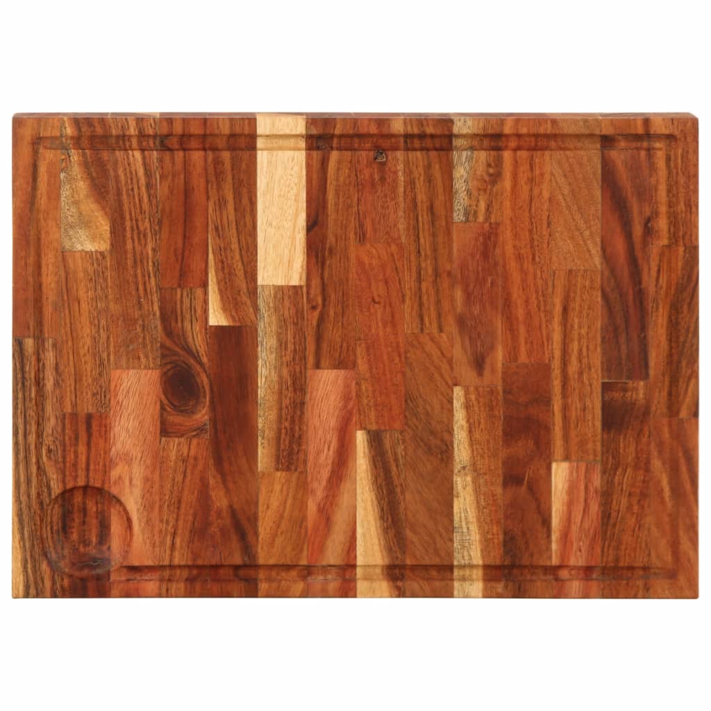 Tagliere 42x30x4 cm in Legno Massello di Acacia - homemem39