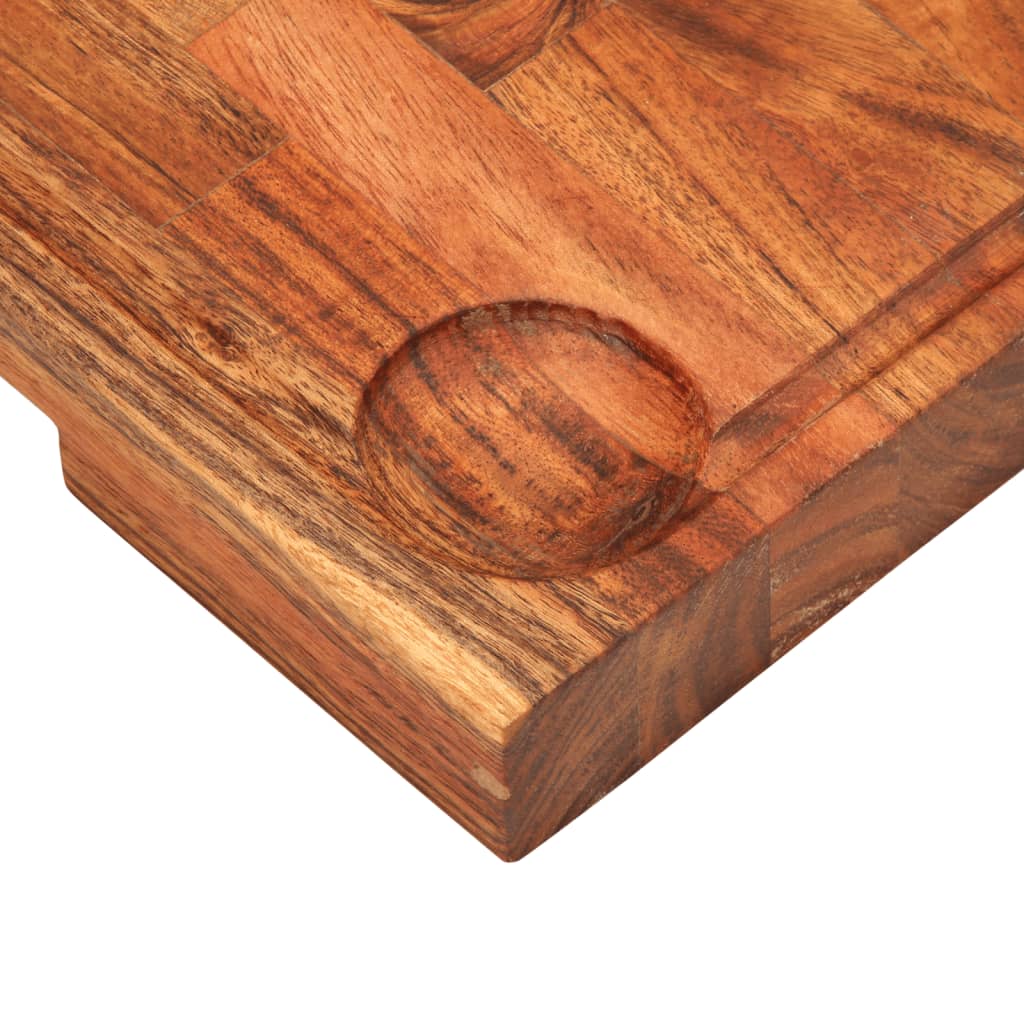 Tagliere 42x30x4 cm in Legno Massello di Acacia - homemem39