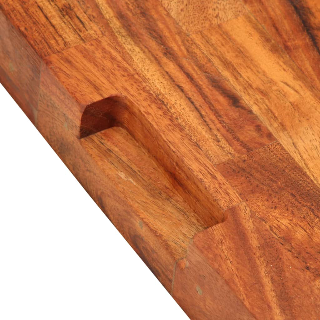 Tagliere 42x30x4 cm in Legno Massello di Acacia - homemem39