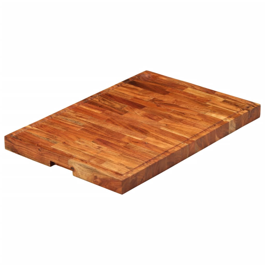 Tagliere 60x42x4 cm in Legno Massello di Acacia - homemem39
