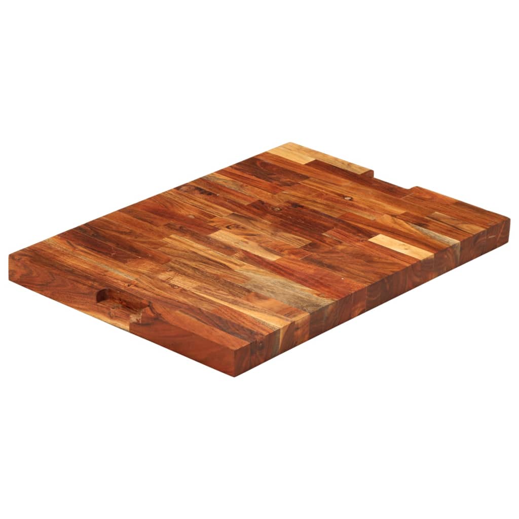 Tagliere 60x42x4 cm in Legno Massello di Acacia - homemem39