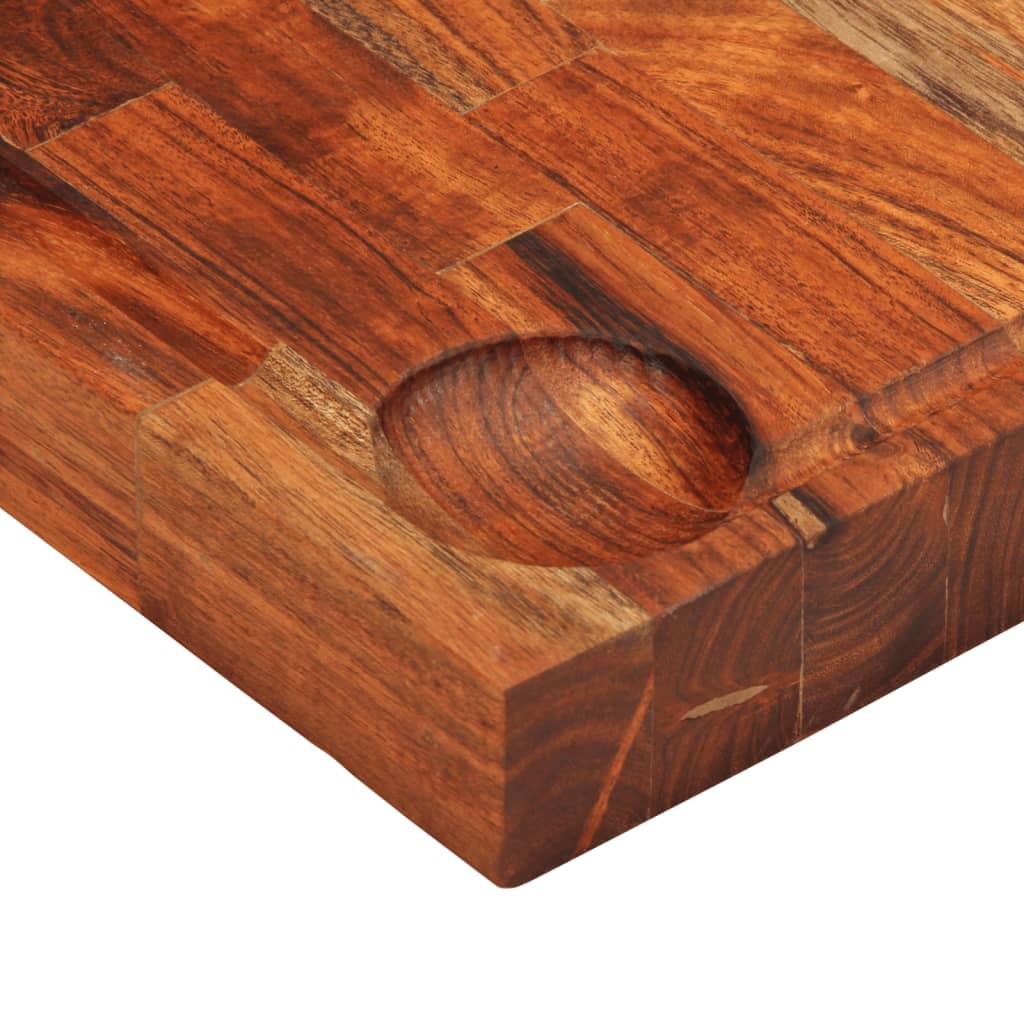 Tagliere 60x42x4 cm in Legno Massello di Acacia - homemem39