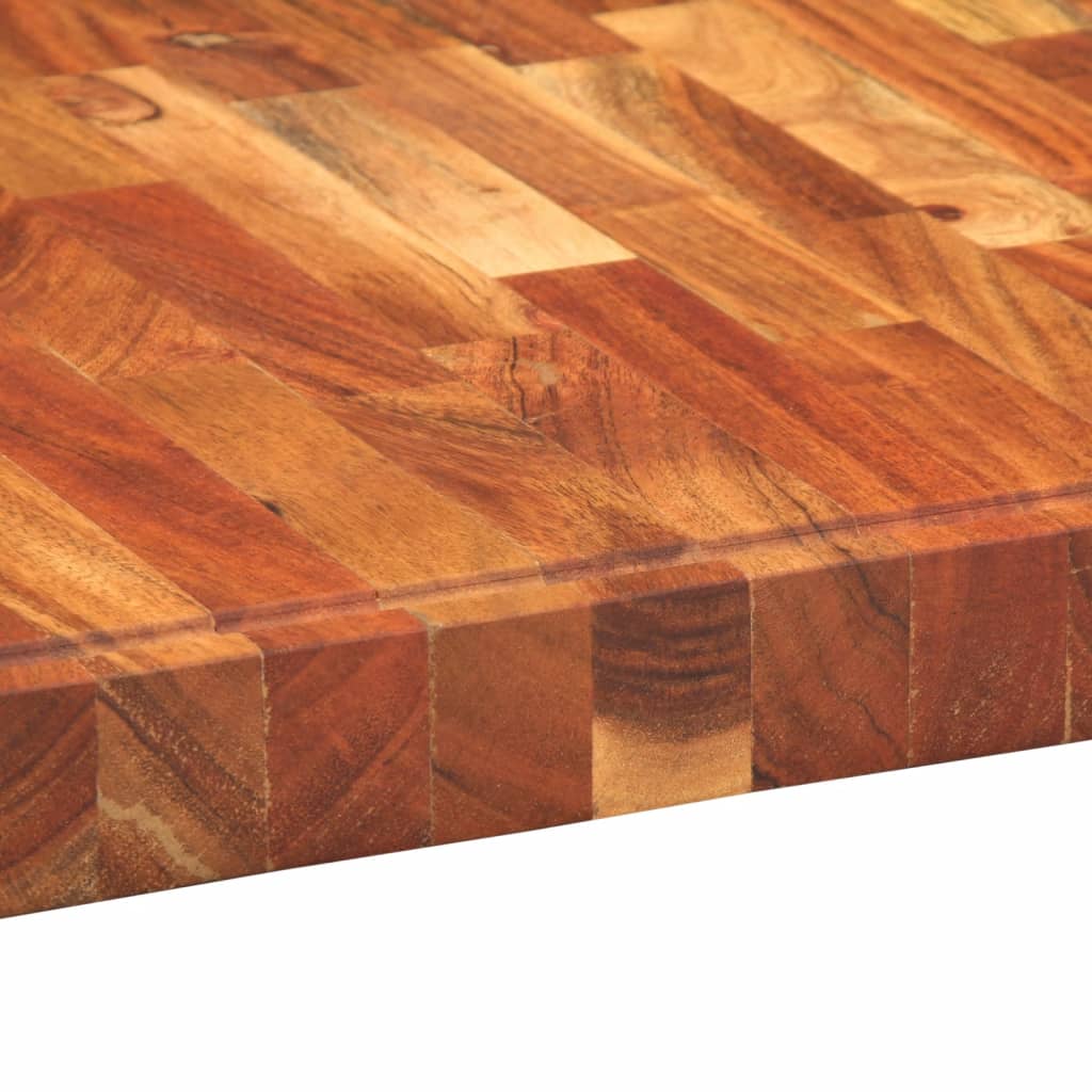 Tagliere 60x42x4 cm in Legno Massello di Acacia - homemem39