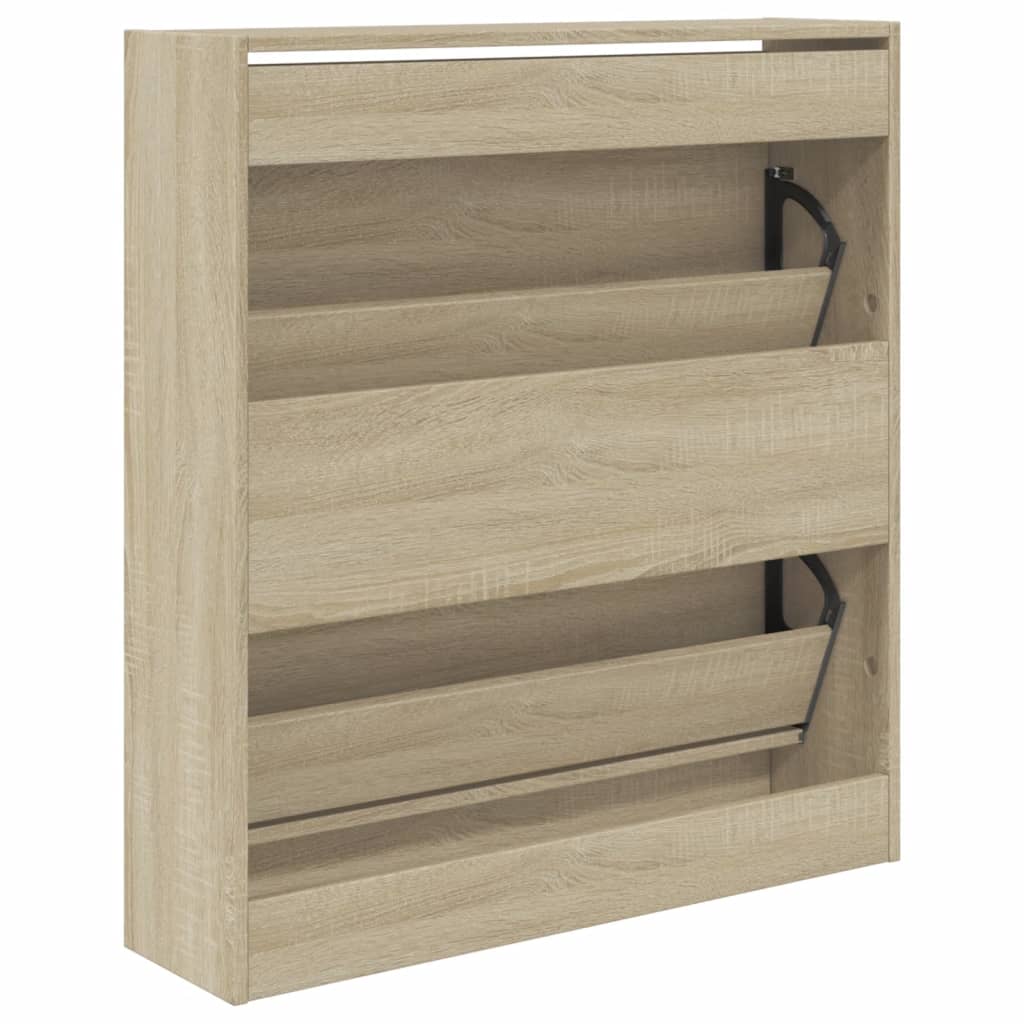 Scarpiera Rovere Sonoma 80x21x87,5 cm in Legno Multistrato - homemem39