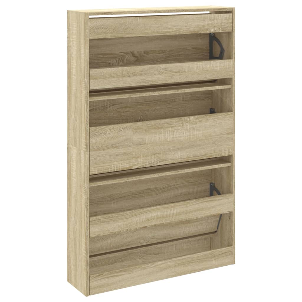 Scarpiera Rovere Sonoma 80x21x125,5 cm in Legno Multistrato - homemem39