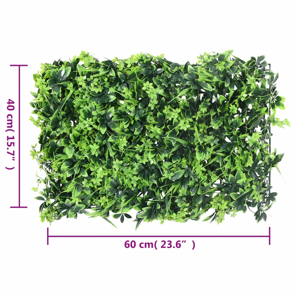 Recinzione Foglie Artificiali 6 pz Verde 40x60 cm | homemem39