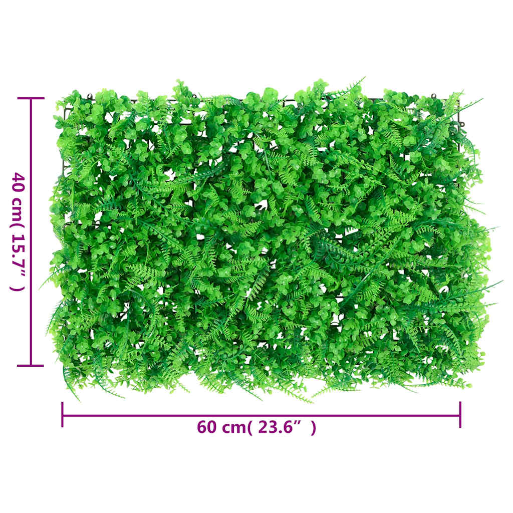 Recinzione Foglie Felce Artificiali 6 pz Verde 40x60 cm | homemem39