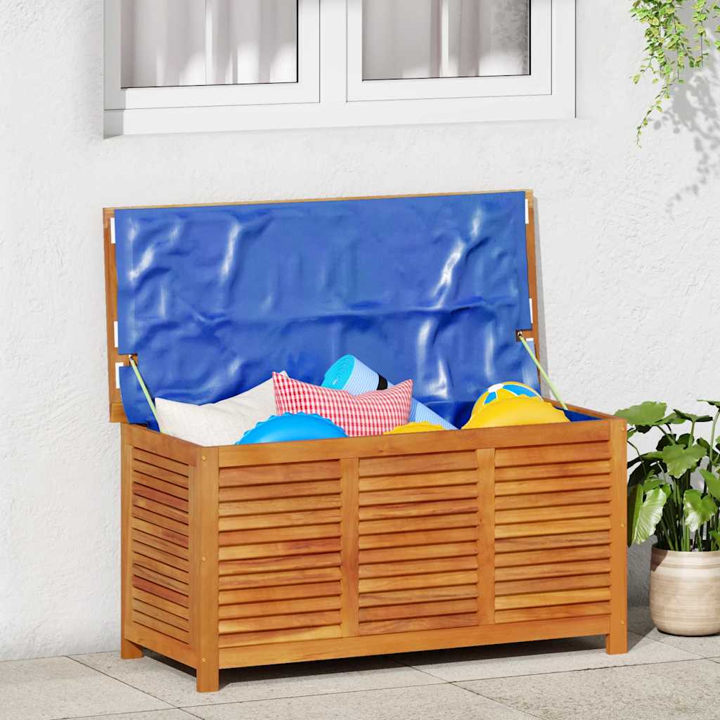 Contenitore Giardino con Feritoia 113x50x56cm Massello Acacia