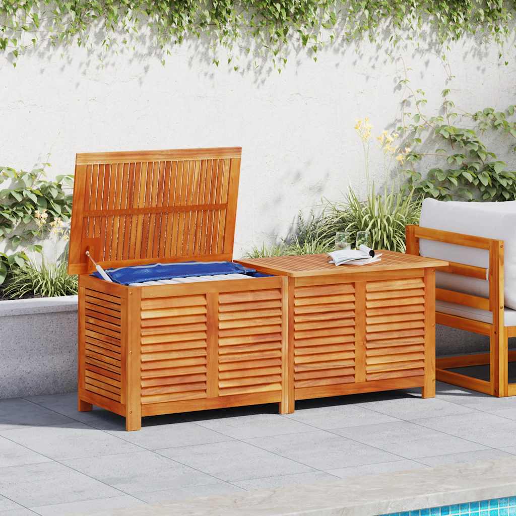 Contenitore Giardino con Feritoia 150x50x56cm Massello Acacia