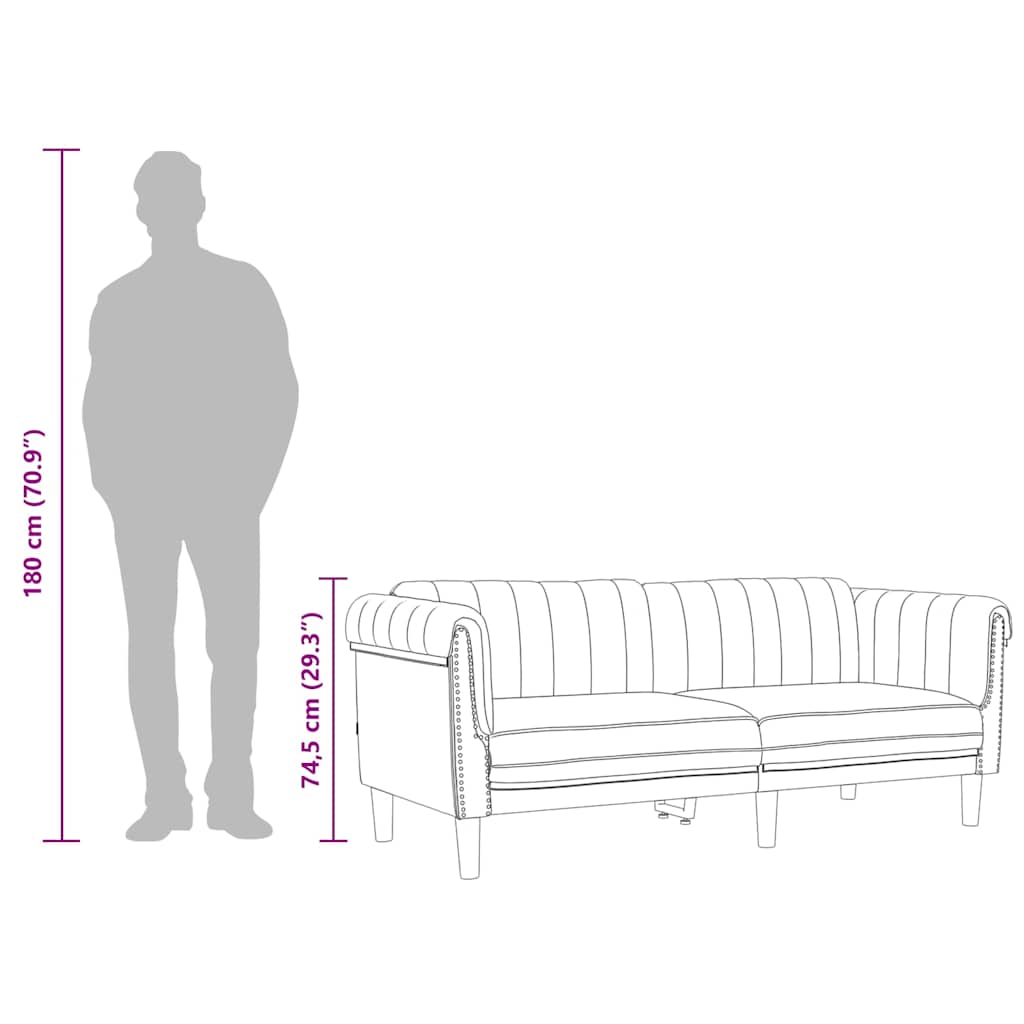 Divano a 3 Posti Crema in Velluto - homemem39