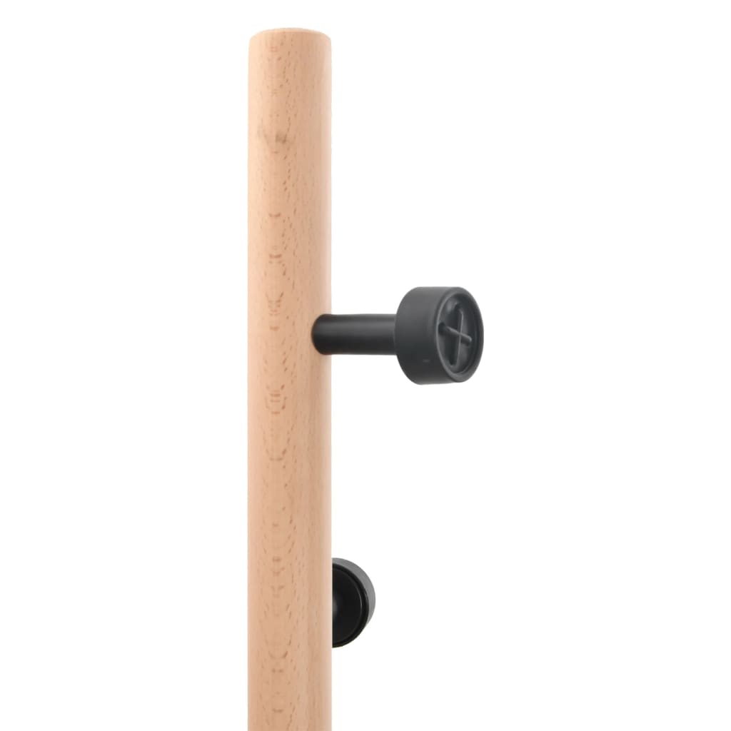 Appendiabiti Nero 177 cm in Ferro Verniciato a Polvere - homemem39