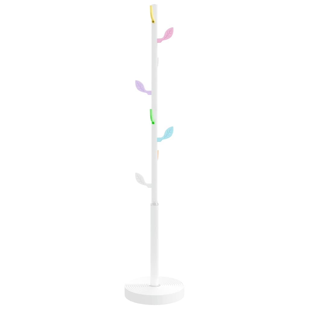 Appendiabiti Bianco 172 cm in Ferro Verniciato a Polvere - homemem39