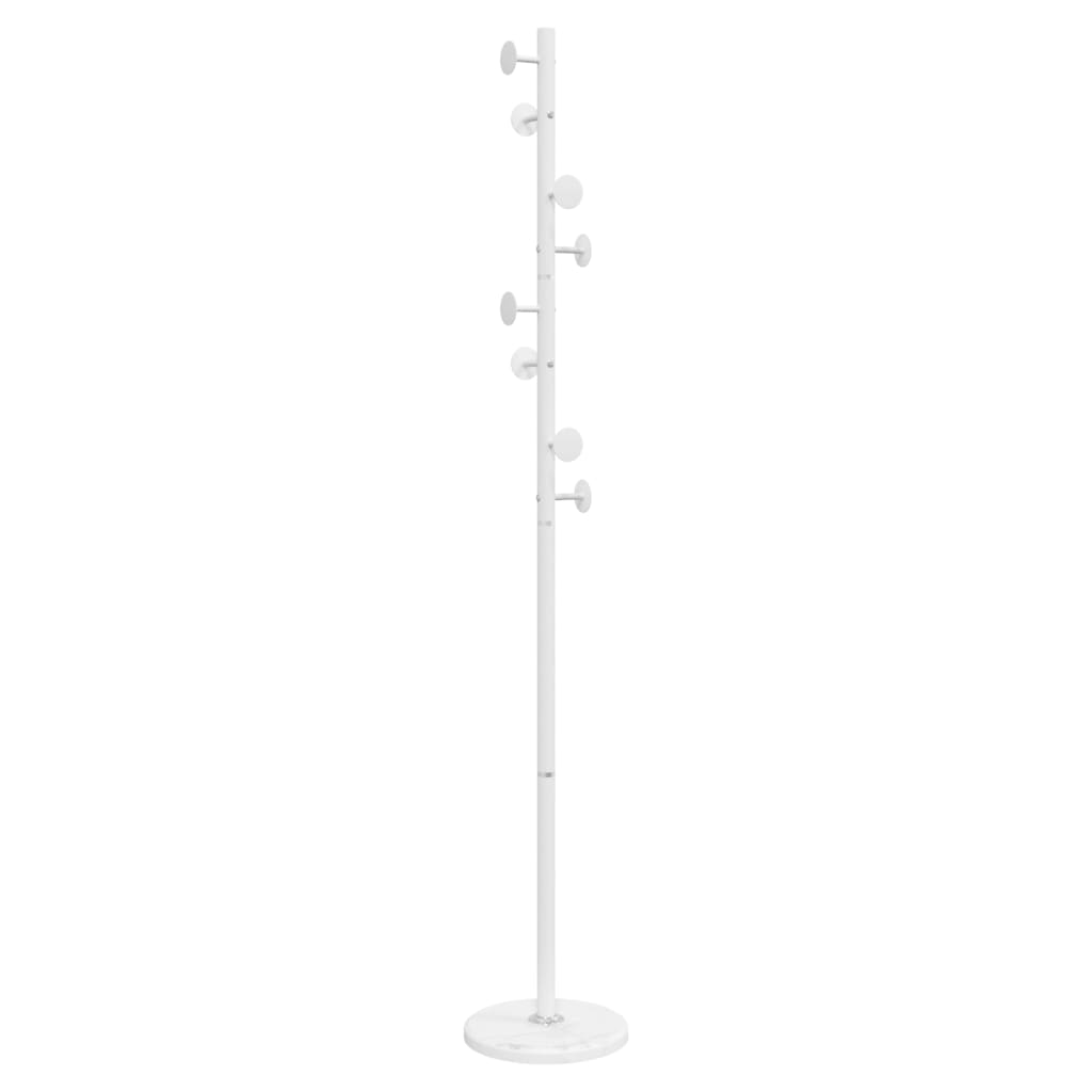 Appendiabiti Bianco 176 cm in Ferro Verniciato a Polvere - homemem39