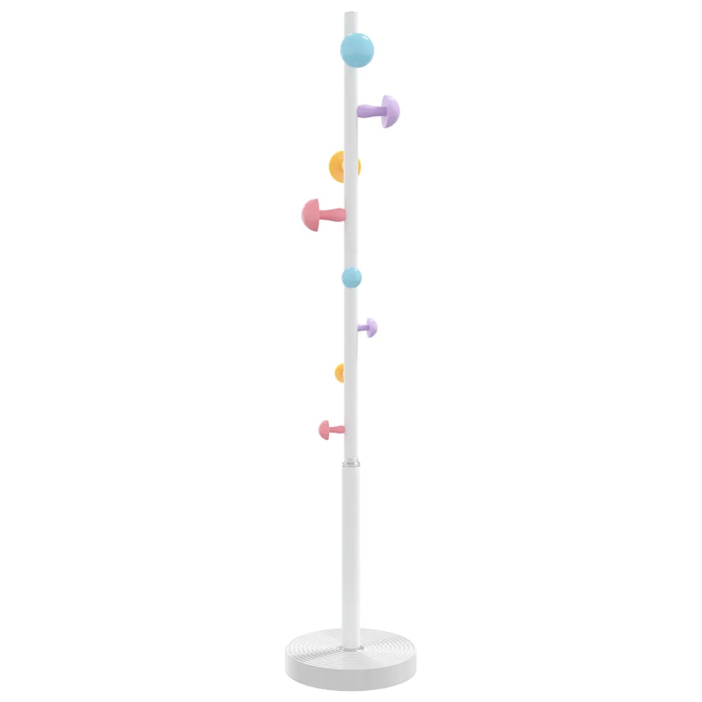 Appendiabiti Bianco 172 cm in Ferro Verniciato a Polvere - homemem39