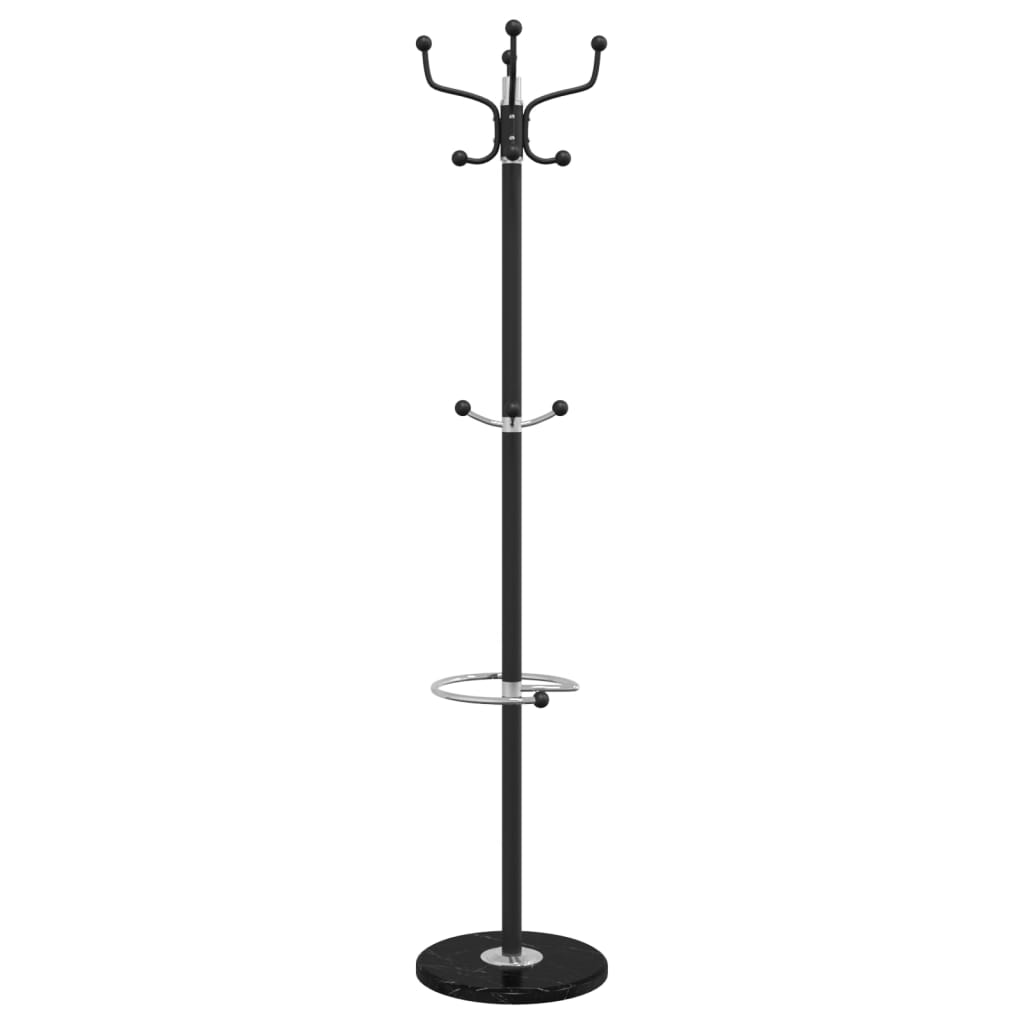 Appendiabiti con Portaombrelli Nero 180 cm Ferro Verniciato - homemem39