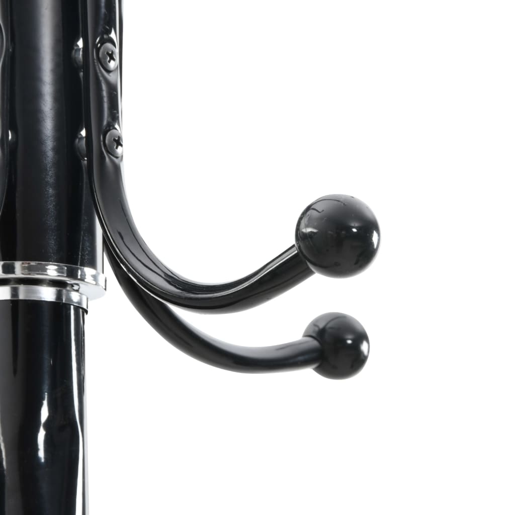 Appendiabiti con Portaombrelli Nero 180 cm Ferro Verniciato - homemem39