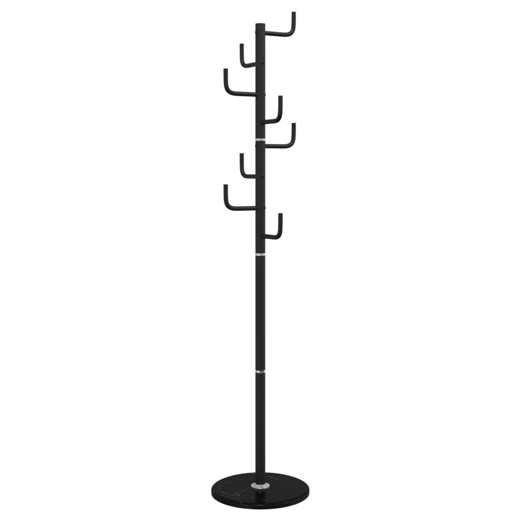Appendiabiti Nero 183 cm in Ferro Verniciato a Polvere - homemem39