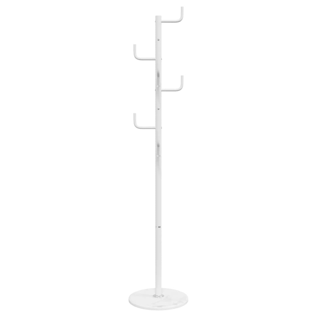 Appendiabiti Bianco 183 cm in Ferro Verniciato a Polvere - homemem39