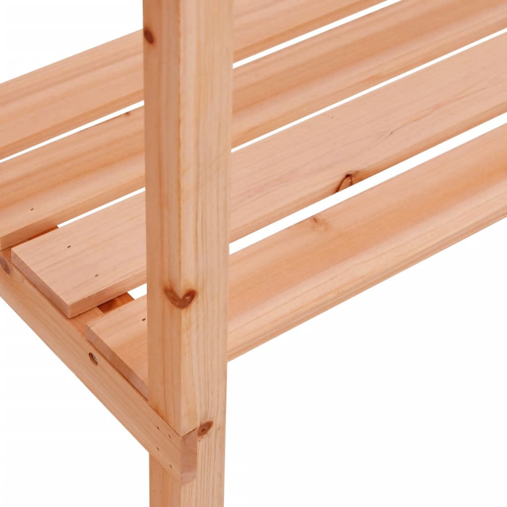 Tavolo Piante con Ripiano Marrone 78x38x,82,5cm Massello Abete - homemem39