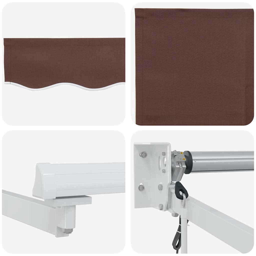 Tenda da Sole Retrattile Automatica 400x300 cm Marrone