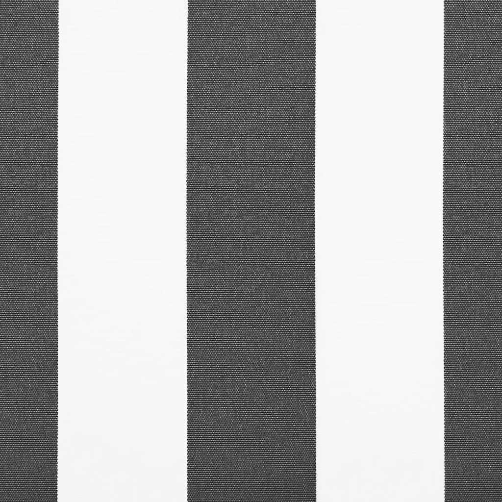 Tenda Retrattile Antracite e Bianca 4x3 m Tessuto e Alluminio