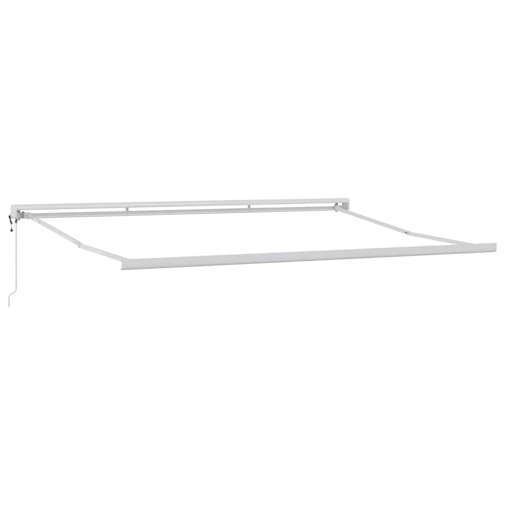 Tenda Retrattile Antracite e Bianca 5x3 m Tessuto e Alluminio | homemem39