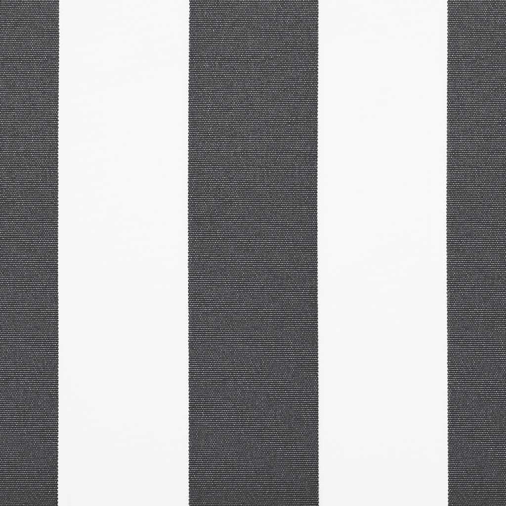 Tenda da Sole Antracite e Bianca 3x2,5 m Tessuto e Alluminio