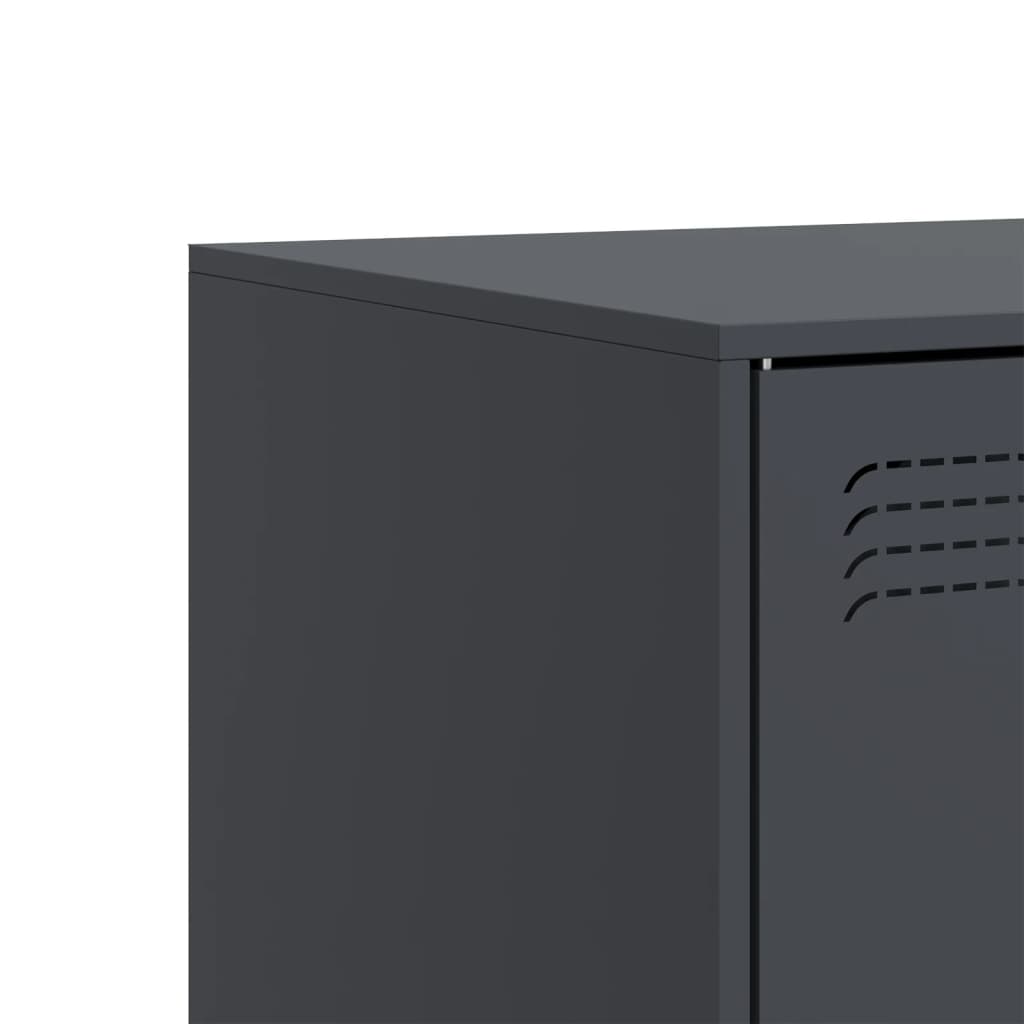 Mobile Porta TV Antracite 99x39x44 cm in Acciaio | homemem39