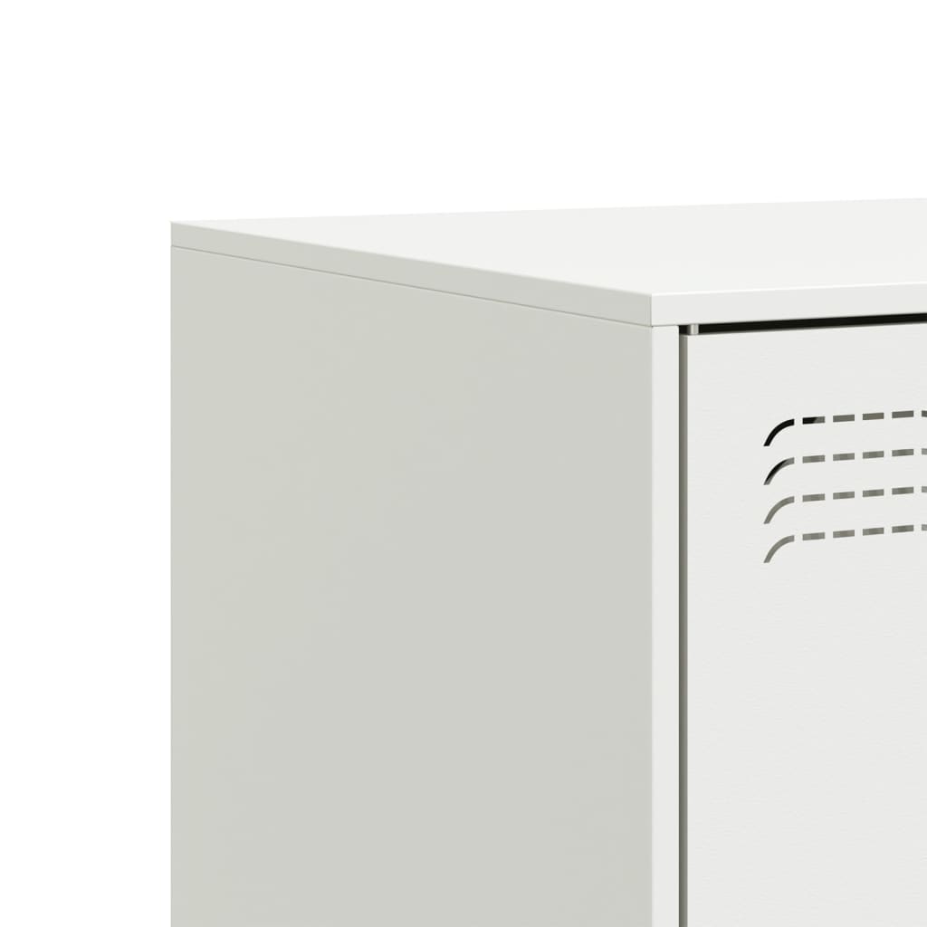 Mobile Porta TV Bianco 99x39x44 cm in Acciaio | homemem39