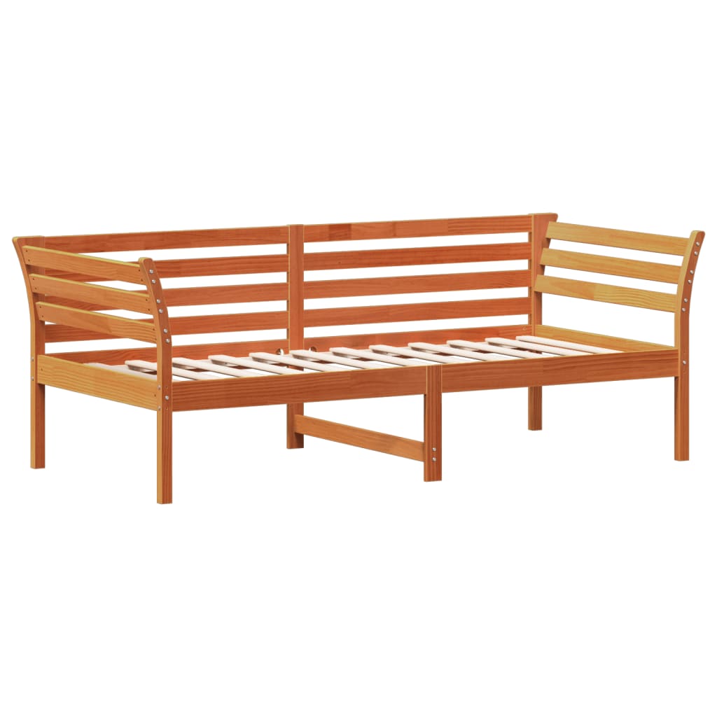 Dormeuse senza Materasso Marrone Cera 75x190 cm Legno di Pino - homemem39