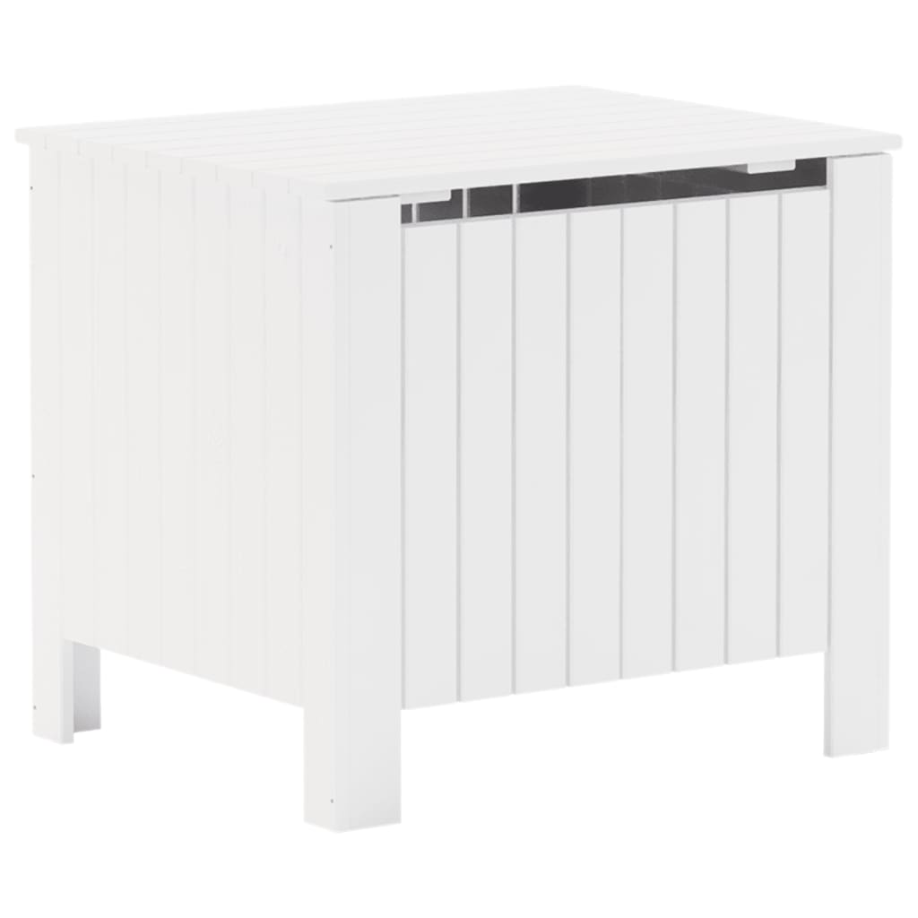 Contenitore con Coperchio RANA Bianco 60x49x54 cm Massello Pino
