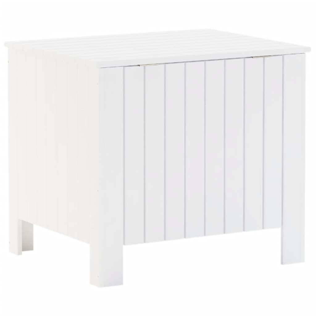 Contenitore con Coperchio RANA Bianco 60x49x54 cm Massello Pino