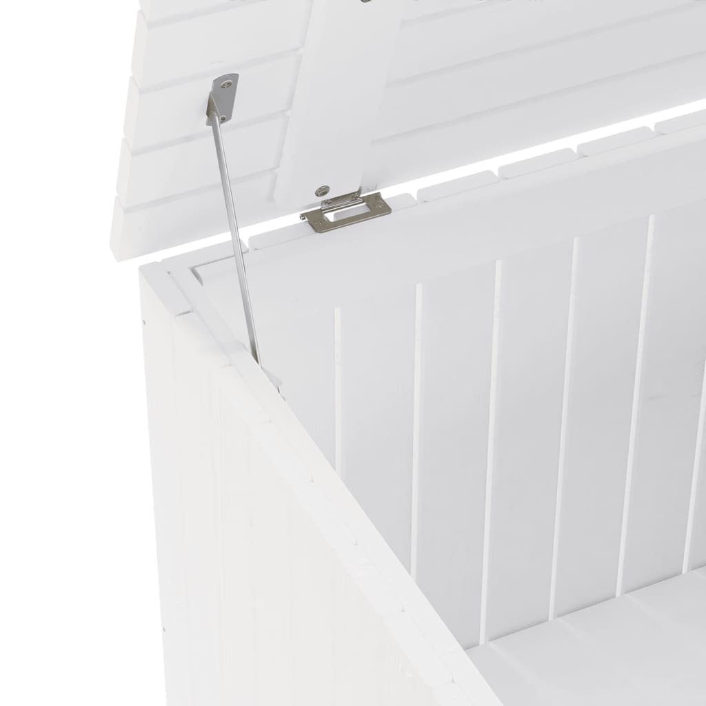Contenitore con Coperchio RANA Bianco 60x49x54 cm Massello Pino