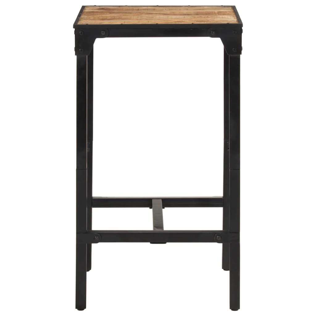Set Bar 3pz Legno Massello Mango Grezzo e Metallo - homemem39