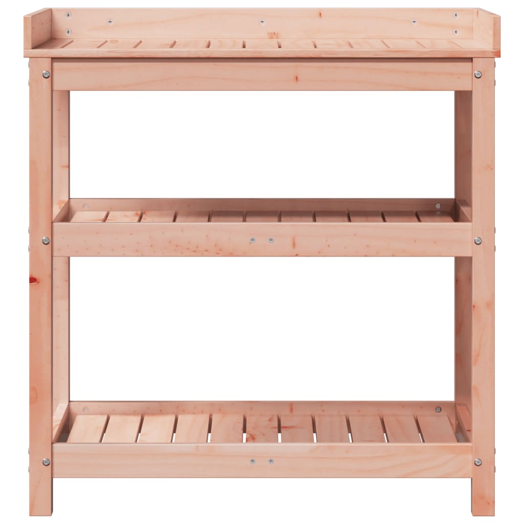 Tavolo Invaso con Ripiani 82,5x45x86,5cm Legno Massello Douglas - homemem39