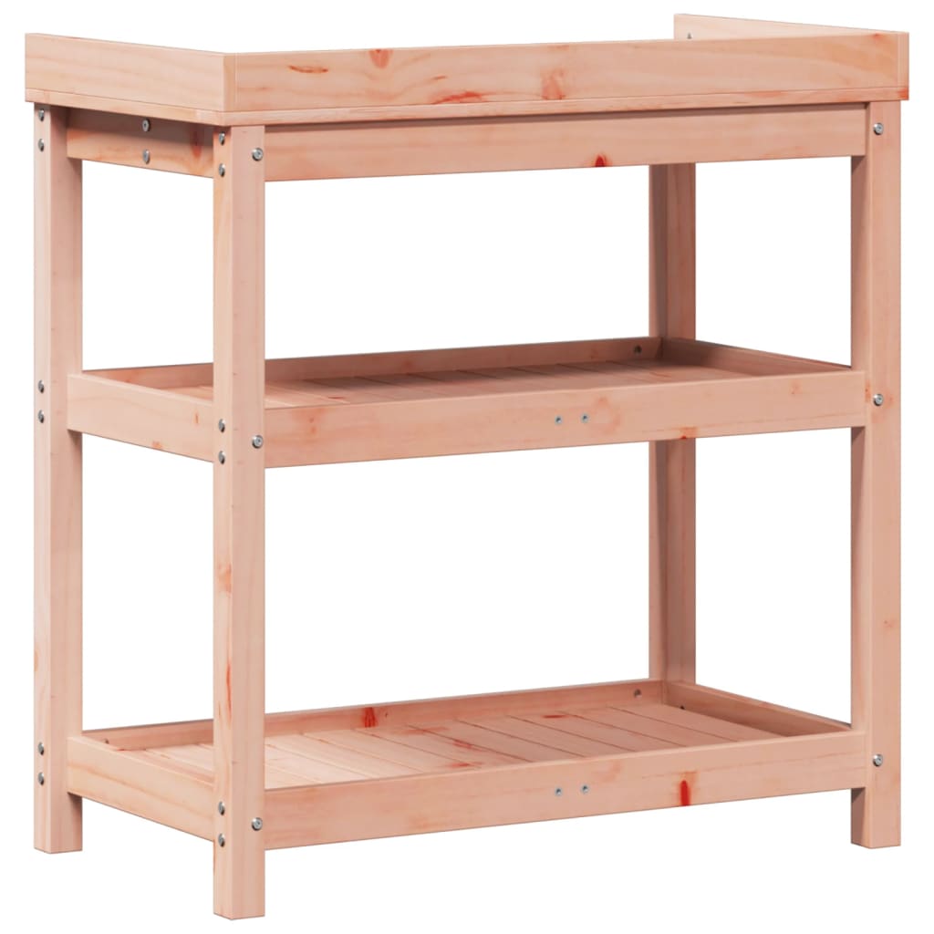 Tavolo Invaso con Ripiani 82,5x45x86,5cm Legno Massello Douglas - homemem39
