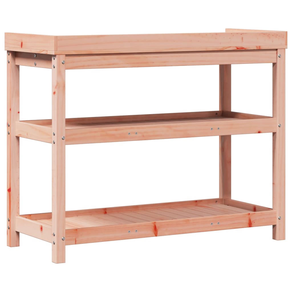 Tavolo Invaso con Ripiani 108x45x86,5 cm Legno Massello Douglas